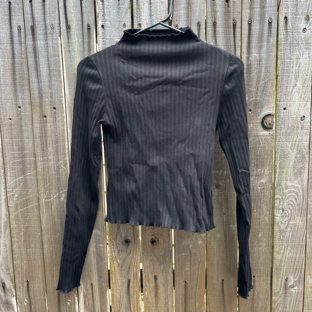 For Day Effortless Rib Long Sleeve Mock Neck